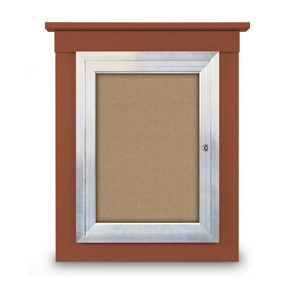 72"x48" 3-Door Enclosed Letterboard, Black Felt/Lt Oak